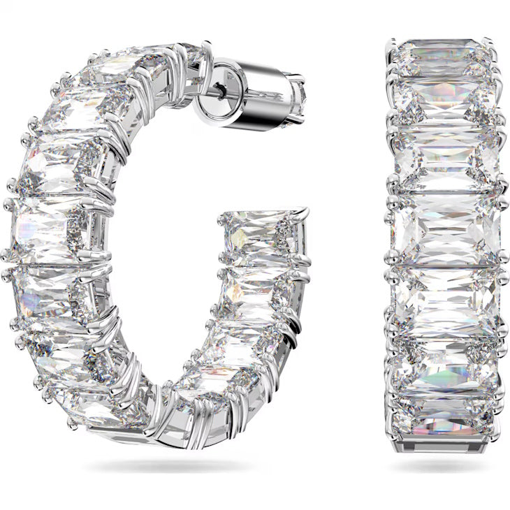 Swarovski Matrix Hoop Earrings.