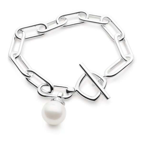 Kailis Shakles Silver and Pearl Bracelet.
