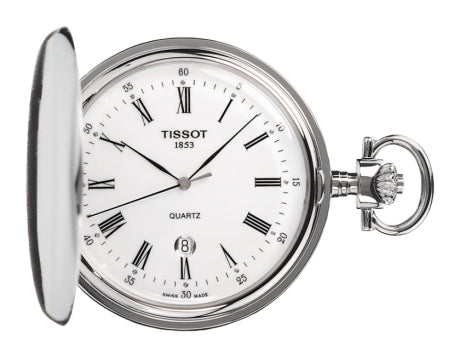 Gents Tissot Savonnette Quartz Pocket Watch.