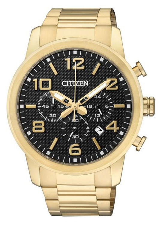 Gents Citizen Chronograph Quartz Watchwith black dial.