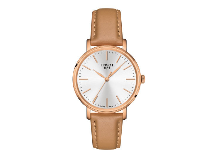 Ladies Tissot Everytime White Dial Watch.