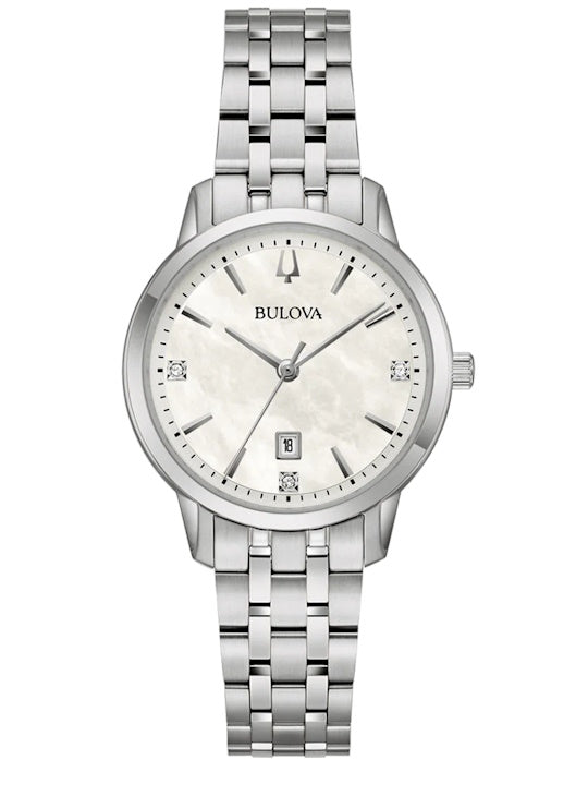Ladies Bulova Classic Mother of Pearl Dial Watch.