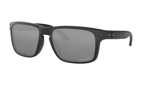 Oakley Holbrook sunglasses. Matte Black frames, Prism Black polarised lens colour, standard fit.