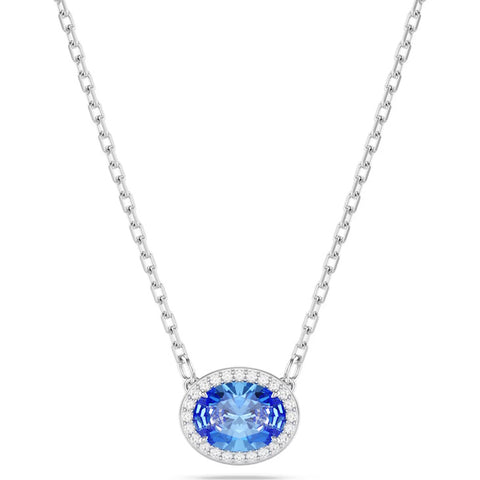 Una Angelic Blue Oval Cut Necklace.