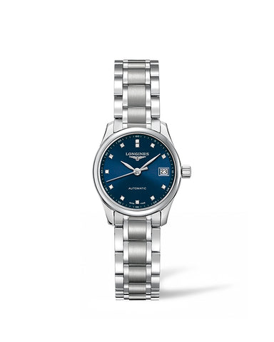 Longines Master Collection 12 Diamond Blue Dial Watch.