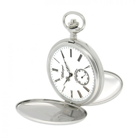Classique Mechanical Skeleton Wind up Pocket Watch.