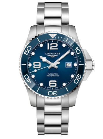 Gents Longines HydroConquest Automatic Watch with blue dial, date.