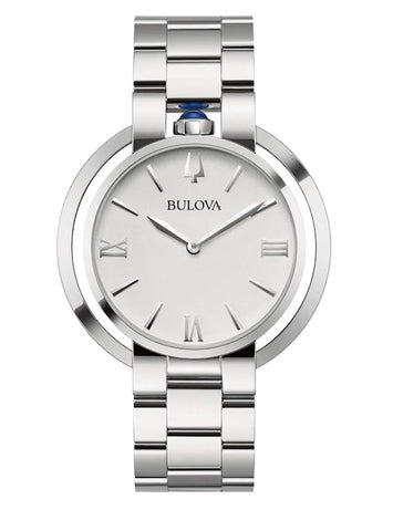 Ladies Bulova Rubaiyat White Dial Watch.