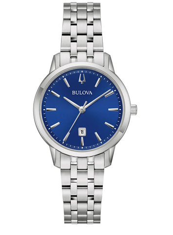 Ladies Bulova Classic Blue Dial Watch.